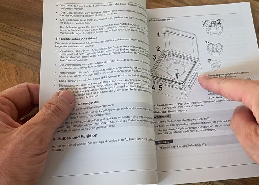 Caso VacuChef 40 Kammervakuumierer - Anleitung